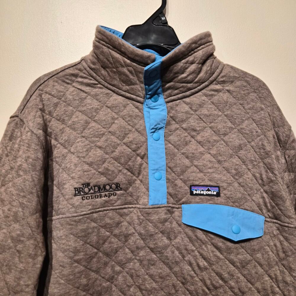 Patagonia Men's Organic Cotton Quilt Snap-T Pullover Broadmoor Colorado Large - Picture 2 of 6